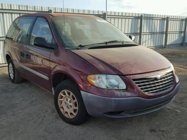 1C4GJ25B51B186500 - 2001 CHRYSLER VOYAGER BURGUNDY photo 1