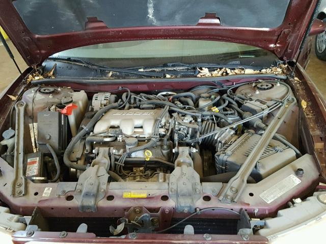 2G4WS52J3Y1146671 - 2000 BUICK CENTURY CU MAROON photo 7