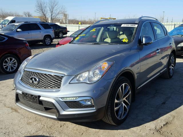 JN1BJ0RR9HM400881 - 2017 INFINITI QX50 GRAY photo 2