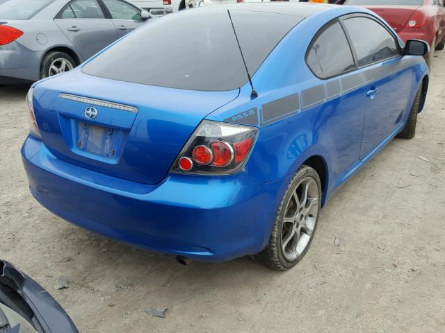 JTKDE3B73A0314797 - 2010 TOYOTA SCION TC BLUE photo 4