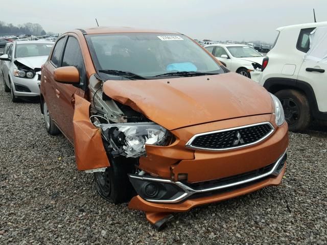 ML32A3HJ2HH014728 - 2017 MITSUBISHI MIRAGE ES ORANGE photo 1