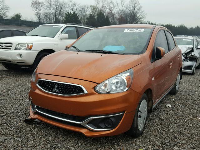 ML32A3HJ2HH014728 - 2017 MITSUBISHI MIRAGE ES ORANGE photo 2