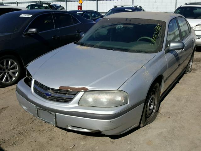 2G1WF52EX39119384 - 2003 CHEVROLET IMPALA SILVER photo 2