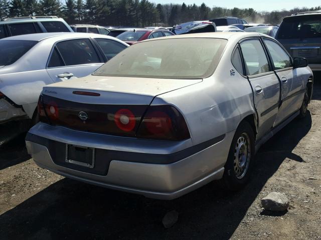 2G1WF52EX39119384 - 2003 CHEVROLET IMPALA SILVER photo 4
