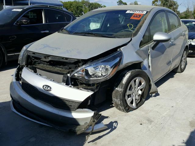 KNADM4A34G6558914 - 2016 KIA RIO LX Արծաթագույն լուսանկար 2