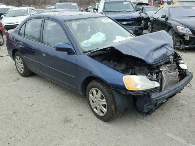 2HGES26883H563551 - 2003 HONDA CIVIC EX BLUE photo 1