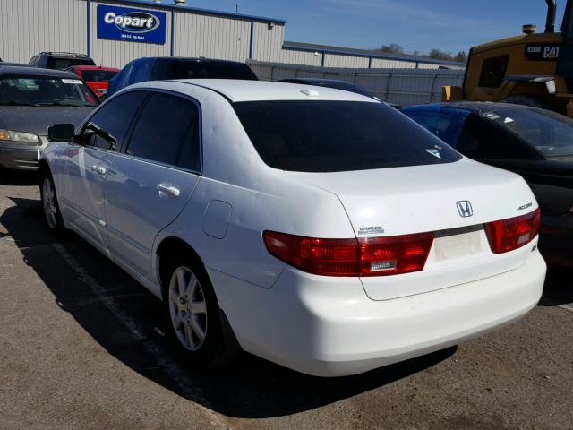 1HGCM66585A043138 - 2005 HONDA ACCORD EX WHITE photo 3