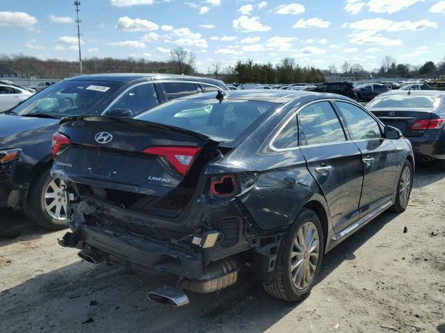 5NPE34AF2FH033603 - 2015 HYUNDAI SONATA SPO BLACK photo 4