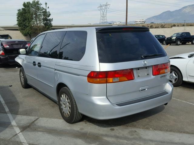 5FNRL18584B104117 - 2004 HONDA ODYSSEY LX SILVER photo 3