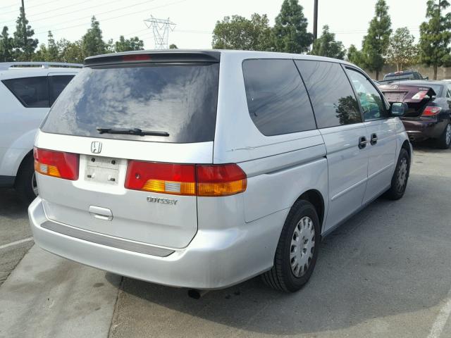 5FNRL18584B104117 - 2004 HONDA ODYSSEY LX SILVER photo 4