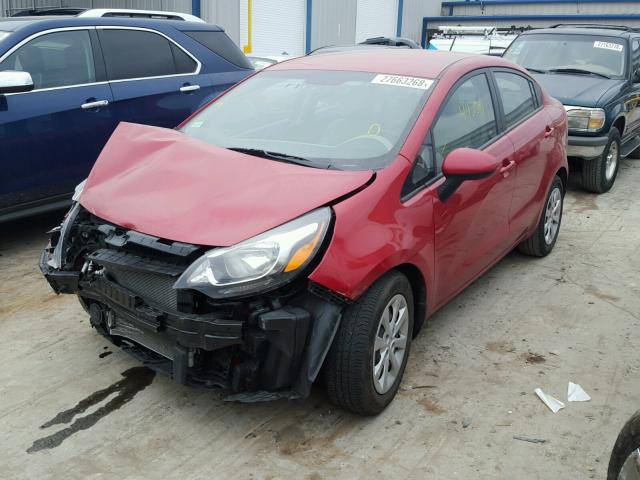 KNADM4A35D6290757 - 2013 KIA RIO LX Կարմիր լուսանկար 2