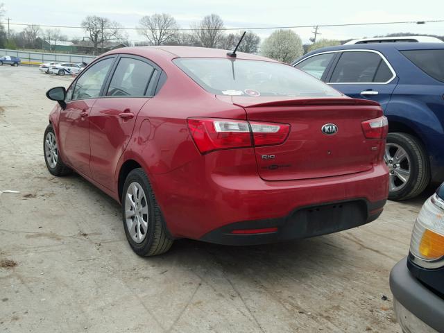 KNADM4A35D6290757 - 2013 KIA RIO LX Կարմիր լուսանկար 3