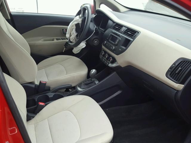 KNADM4A35D6290757 - 2013 KIA RIO LX Կարմիր լուսանկար 5