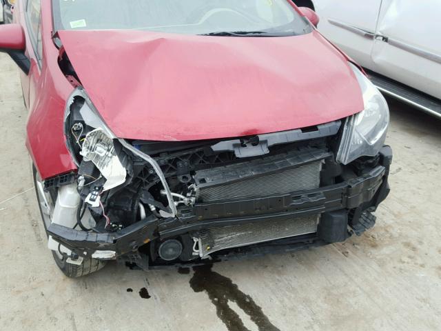 KNADM4A35D6290757 - 2013 KIA RIO LX Կարմիր լուսանկար 9