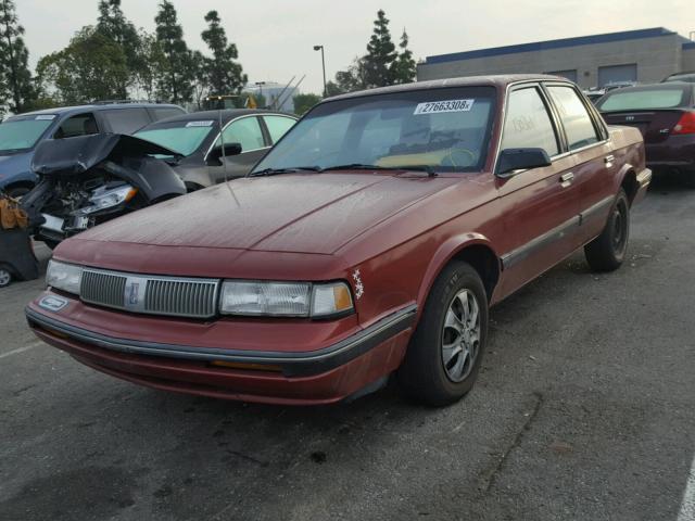 1G3AL54N1N6366066 - 1992 OLDSMOBILE CUTLASS CI MAROON photo 2