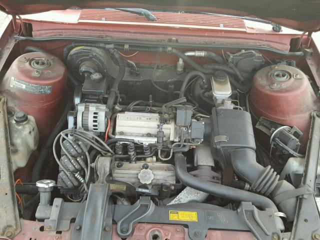 1G3AL54N1N6366066 - 1992 OLDSMOBILE CUTLASS CI MAROON photo 7