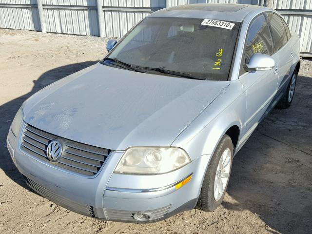 WVWPD63B24P243809 - 2004 VOLKSWAGEN PASSAT GLS BLUE photo 2