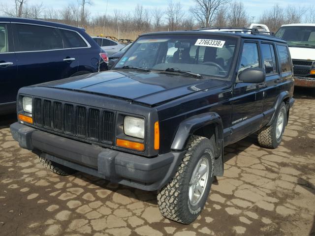 1J4FF68S0XL611540 - 1999 JEEP CHEROKEE S BLACK photo 2