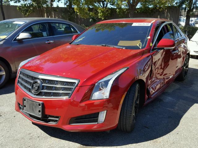 1G6AC5S37D0126199 - 2013 CADILLAC ATS PERFOR RED photo 2