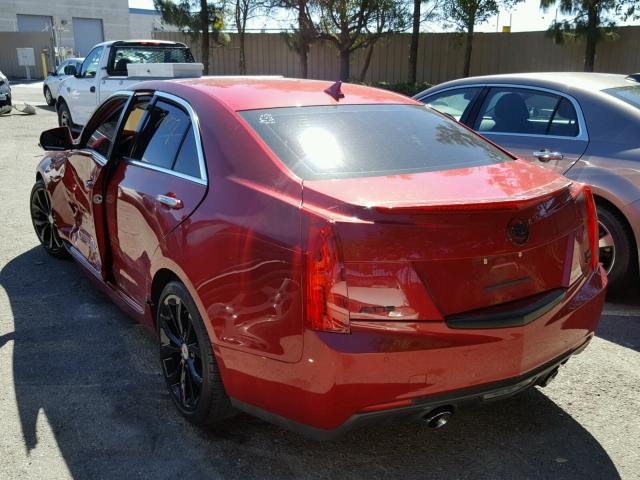 1G6AC5S37D0126199 - 2013 CADILLAC ATS PERFOR RED photo 3