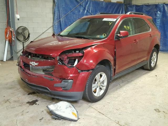 2CNALDEC8B6427812 - 2011 CHEVROLET EQUINOX LT RED photo 2