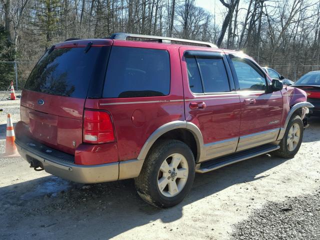 1FMZU74W34UB48866 - 2004 FORD EXPLORER E RED photo 4