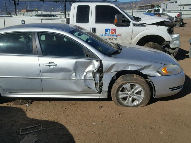 2G1WF5E35C1158327 - 2012 CHEVROLET IMPALA LS SILVER photo 9