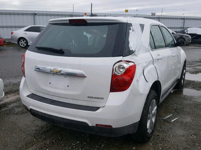 2GNALAEK2F1114713 - 2015 CHEVROLET EQUINOX LS WHITE photo 4