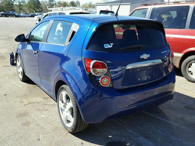 1G1JE6SB0D4220625 - 2013 CHEVROLET SONIC LTZ BLUE photo 3