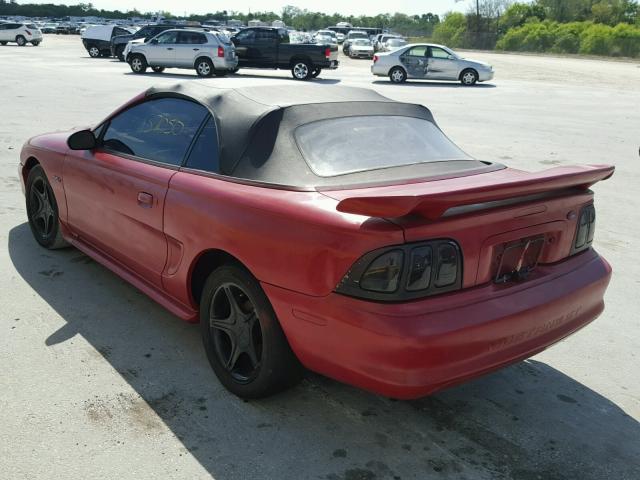 1FALP45X4TF120476 - 1996 FORD MUSTANG GT RED photo 3