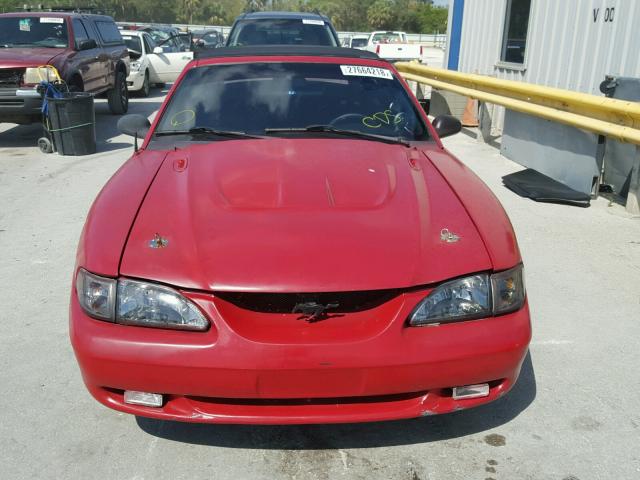 1FALP45X4TF120476 - 1996 FORD MUSTANG GT RED photo 9