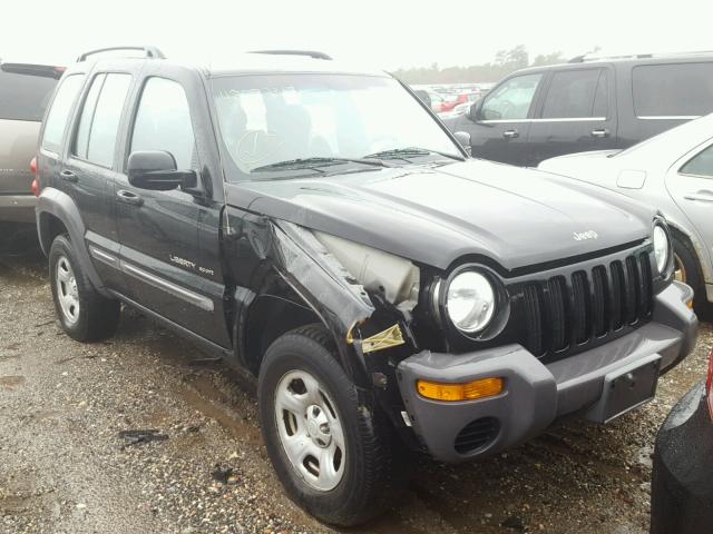 1J4GL48K42W300671 - 2002 JEEP LIBERTY SP BLACK photo 1