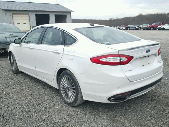 3FA6P0K90ER344331 - 2014 FORD FUSION TIT WHITE photo 3