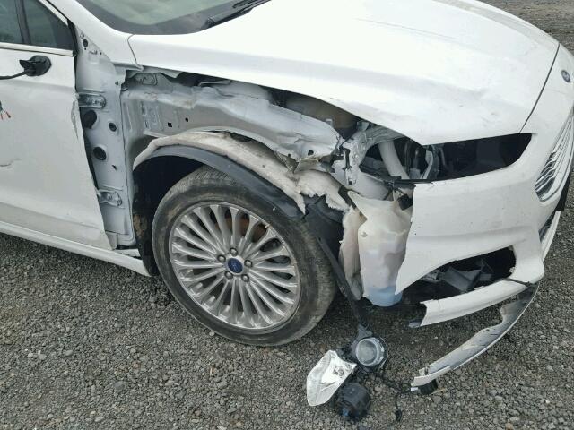 3FA6P0K90ER344331 - 2014 FORD FUSION TIT WHITE photo 9