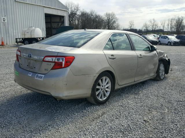 4T1BD1FK9DU083384 - 2013 TOYOTA CAMRY HYBR GOLD photo 4