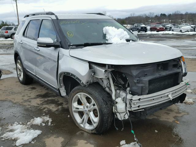 1FM5K8F86DGA61910 - 2013 FORD EXPLORER L SILVER photo 1