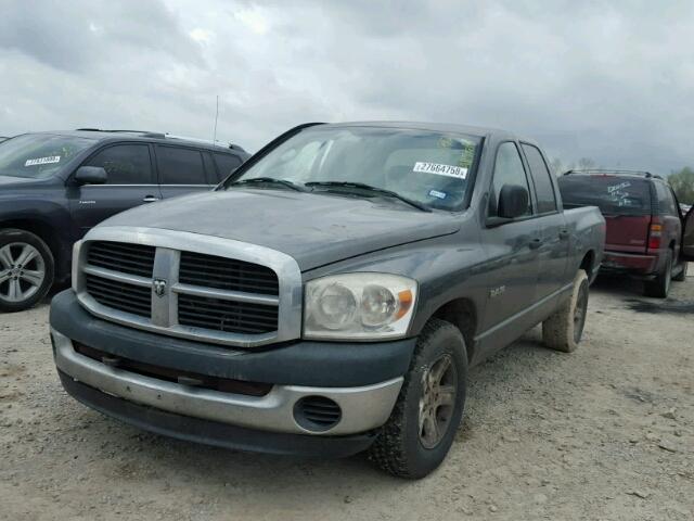 1D7HA18N28S604757 - 2008 DODGE RAM 1500 S GRAY photo 2