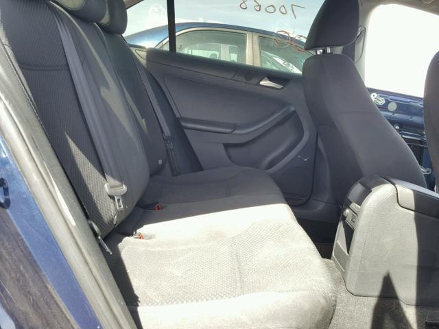 3VW2K7AJ4DM289385 - 2013 VOLKSWAGEN JETTA BASE 蓝色 照片 6