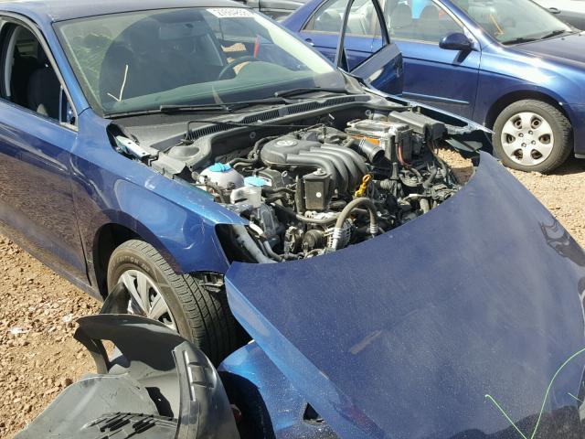 3VW2K7AJ4DM289385 - 2013 VOLKSWAGEN JETTA BASE 蓝色 照片 9