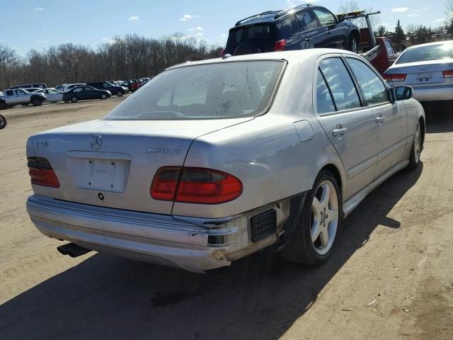 WDBJF74J9YB149648 - 2000 MERCEDES-BENZ E 55 AMG SILVER photo 4