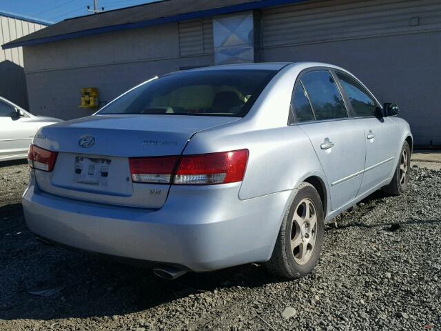 5NPEU46F37H169066 - 2007 HYUNDAI SONATA SE SILVER photo 4