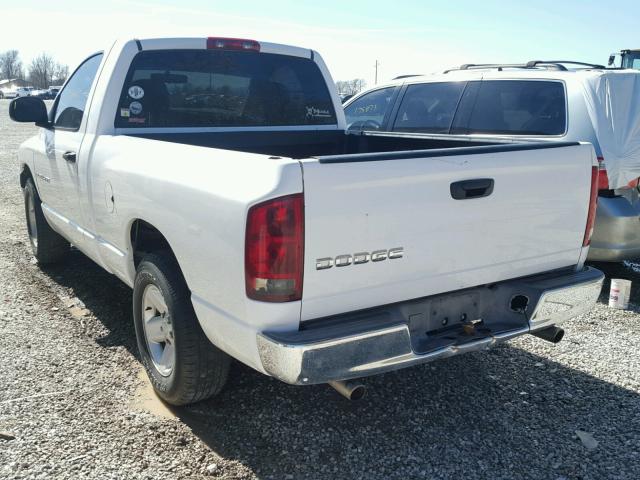 1D7HA16N72J171095 - 2002 DODGE RAM 1500 WHITE photo 3