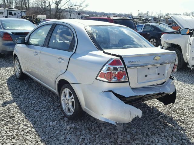 KL1TD5DE4BB192185 - 2011 CHEVROLET AVEO LS SILVER photo 3