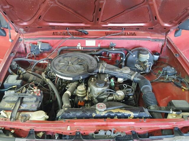 JT4RN63R5H0133242 - 1987 TOYOTA PICKUP RN6 RED photo 7