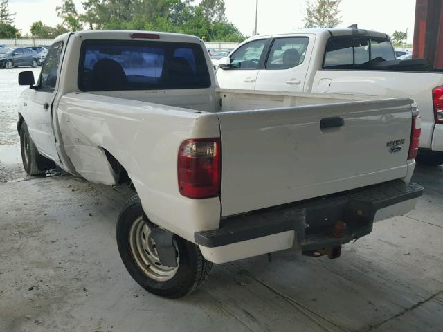 1FTYR10E12PB07241 - 2002 FORD RANGER WHITE photo 3