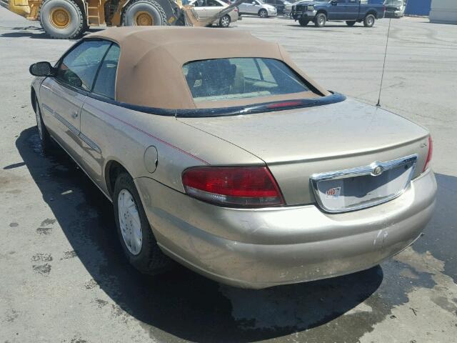 1C3EL45X64N104029 - 2004 CHRYSLER SEBRING LX GOLD photo 3