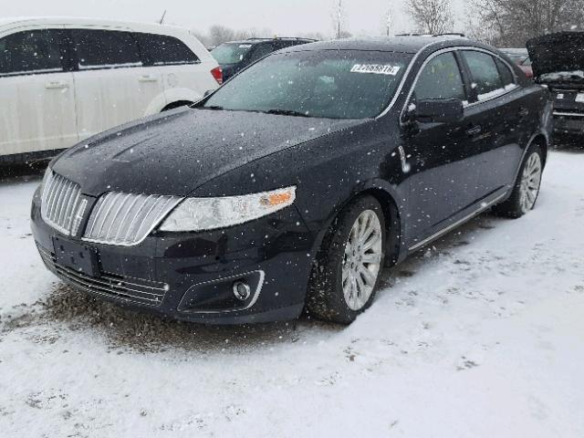 1LNHM93R09G609319 - 2009 LINCOLN MKS BLACK photo 2