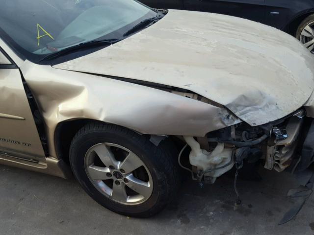 1G2WP52K11F154561 - 2001 PONTIAC GRAND PRIX TAN photo 9