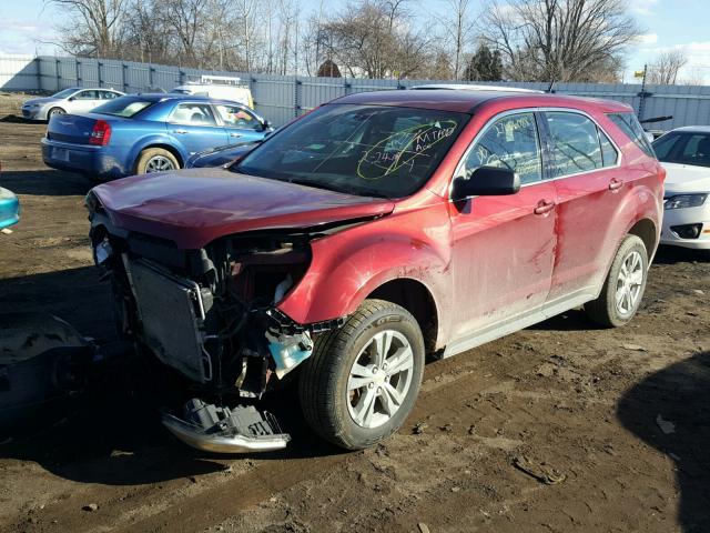 2CNFLCEW1A6227217 - 2010 CHEVROLET EQUINOX LS MAROON photo 2