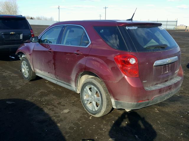 2CNFLCEW1A6227217 - 2010 CHEVROLET EQUINOX LS MAROON photo 3